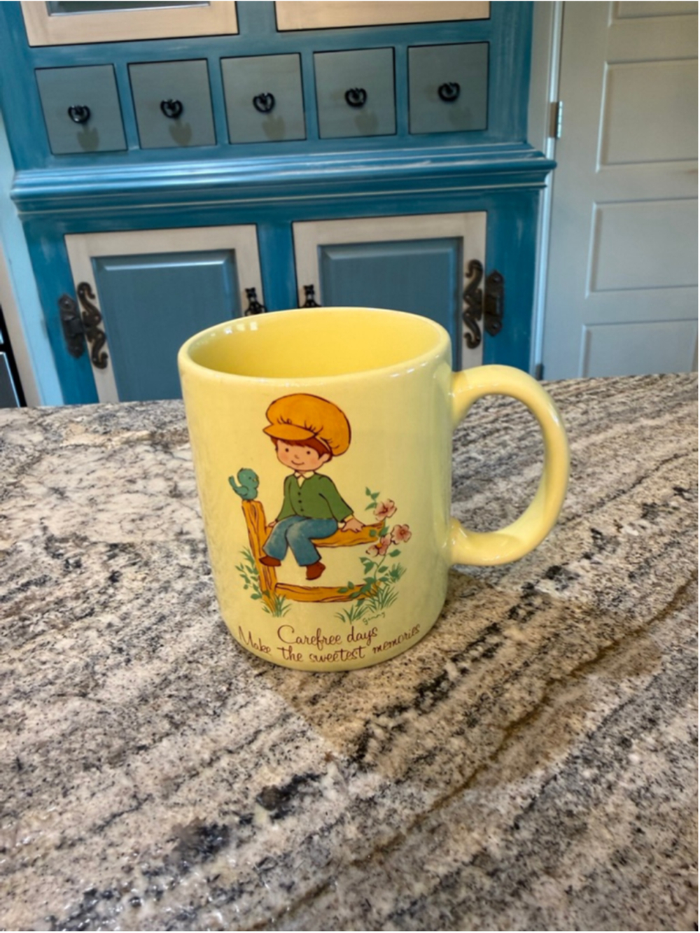 Unisex Papel Carefree Days Mug One Size Yellow Green